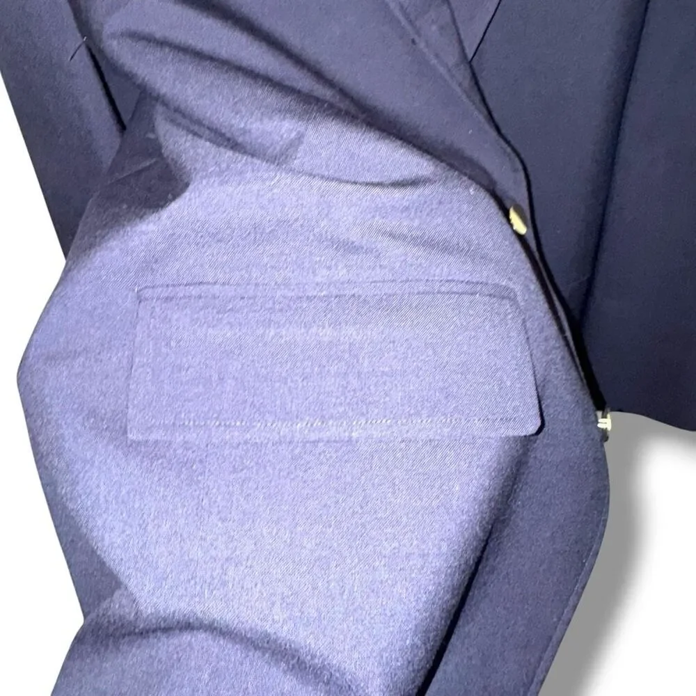 J. PRESS Navy 3/2 100% Wool Made in USA Blazer Sz 46R